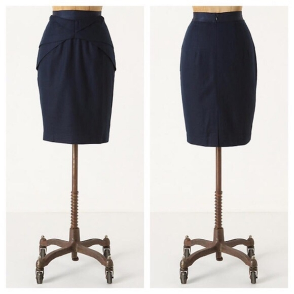 Anthropologie Girls from Savoy Origami Pencil Skirt - Picture 1 of 4